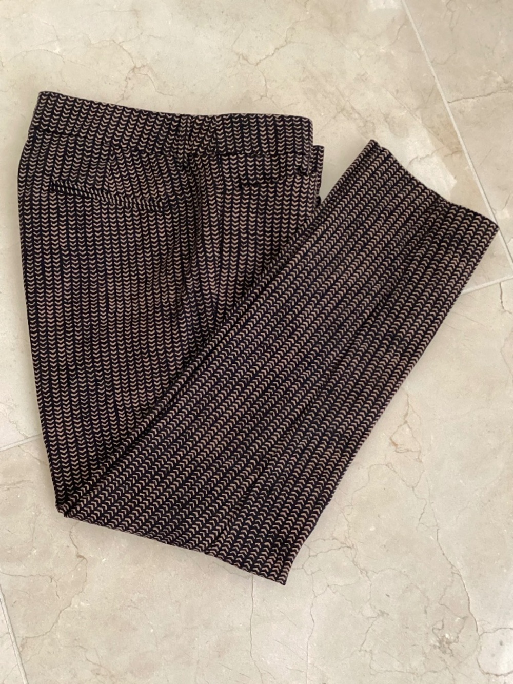 WILLI SMITH - BLACK/TAN COTTON PANTS - SIZE 8 - Picture 5 of 6